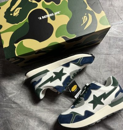 BAPE ROAD STA EXPRESS 2 WHITE NAVY