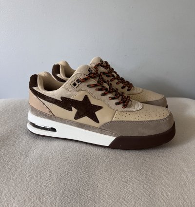 Bape Roadsta Sneakers in Beige Brown