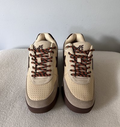 Bape Roadsta Sneakers in Beige Brown