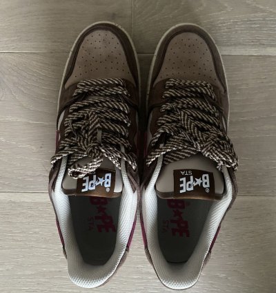 BAPE SK8 STA - BROWN PINK