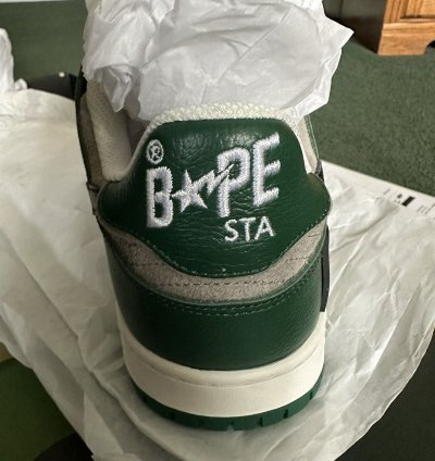 BAPE SK8 STA 1 Sneakers Green and Black