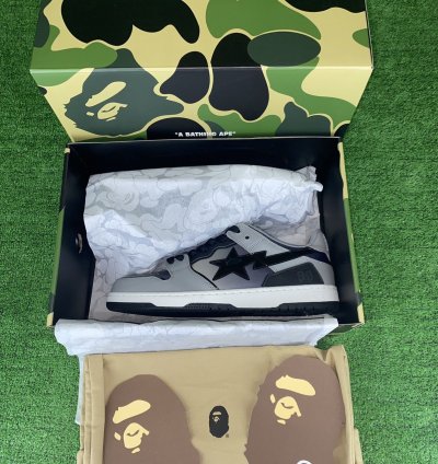 BAPE SK8 STA 5 BLACK SIZE 11