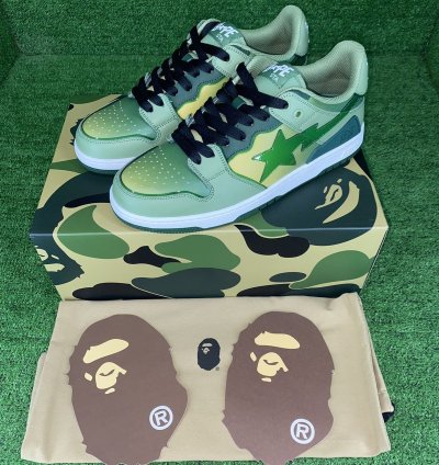 BAPE SK8 STA 5 GREEN SIZE 7