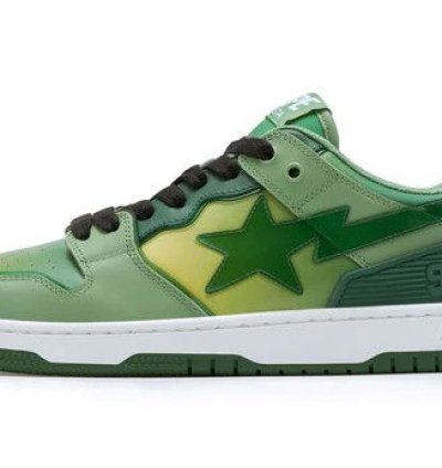 BAPE SK8 STA 5 GREEN SIZE 7