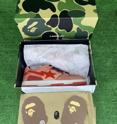 BAPE SK8 STA 5 ORANGE SIZE 12