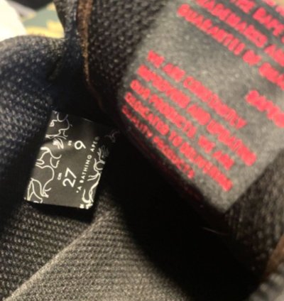 bape sk8 sta brown and red