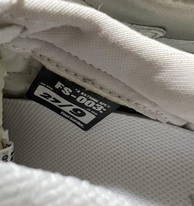 BAPE sk8 sta silver