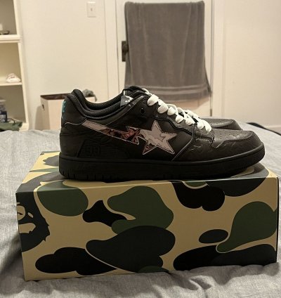 Bape Sk8sta Black Silver