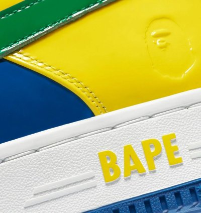 BAPE STA 1 BRAZIL JAMAICA GREEN BLUE YELLOW SIZE 11