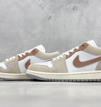 200 K version Air Jordan 1 Low Beige Brown AJ1 Joe 1 Low Top Casual Shoes HF1567