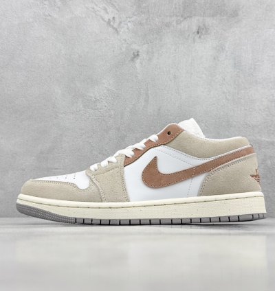 200 K version Air Jordan 1 Low Beige Brown AJ1 Joe 1 Low Top Casual Shoes HF1567