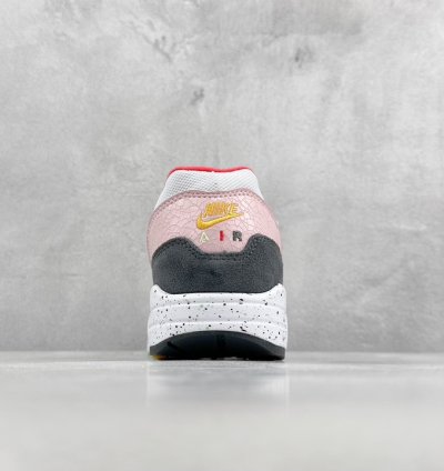 220 Nike Air Max 1 pink pants white retro casual running shoes FZ4133-64