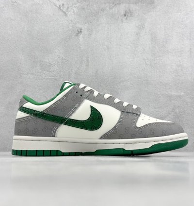 280 Nk SB Dunk Low Gucci joint-dark double G gray green hook SF1588-134