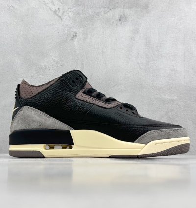 520 OG version A Ma Maniere x Jordan Air Jordan 3 black purple FZ4811-001