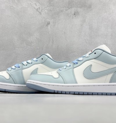 200K version of Air Jordan 1 Low Bubble Sea Salt Cool Summer AJ1 Joe 1 Low Top C