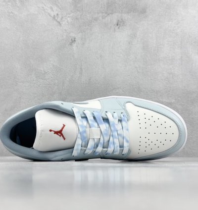 200K version of Air Jordan 1 Low Bubble Sea Salt Cool Summer AJ1 Joe 1 Low Top C