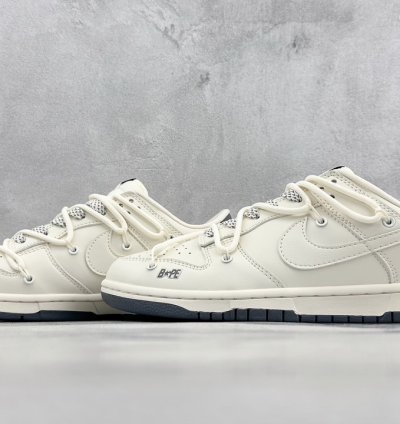 300 Nike SB Dunk Low x BAPE Off-white Strap Starry Sky JJ5688-100 -