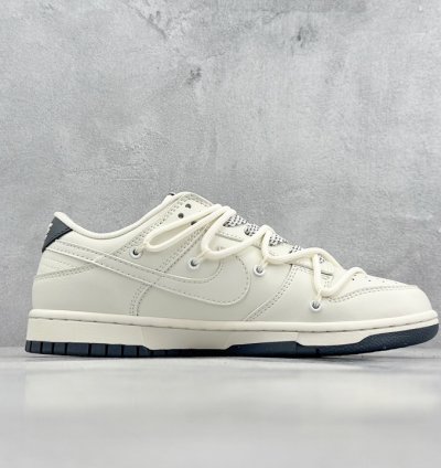 300 Nike SB Dunk Low x BAPE Off-white Strap Starry Sky JJ5688-100 -