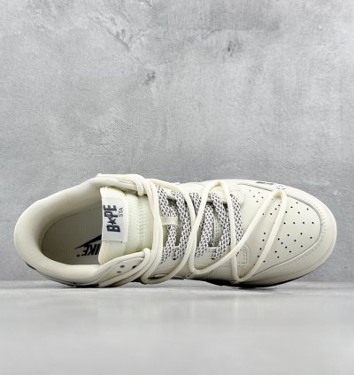 300 Nike SB Dunk Low x BAPE Off-white Strap Starry Sky JJ5688-100 -