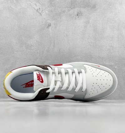 280 Nike SB Dunk Low White Brown Gray Red Hook GJ8309-932