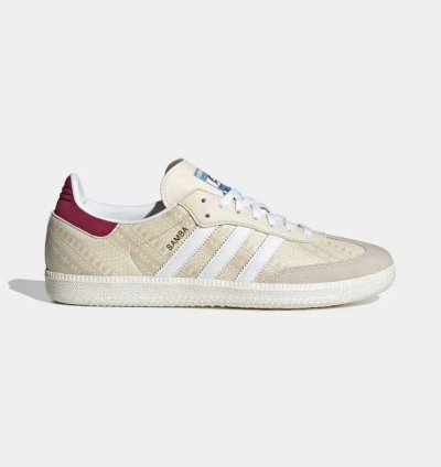 adidas Shoes Samba White Legacy Burgundy - ID4198