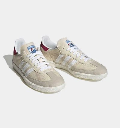 adidas Shoes Samba White Legacy Burgundy - ID4198