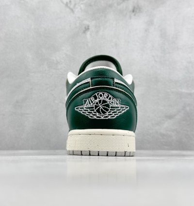 200 Foreign Trade Edition Air Jordan 1 Retro Low Retro Sail White Green FQ7687-3
