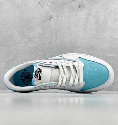 220 Travis Scott x Fragment x Air Jordan 1 Low TS joint inverted hook low-top sn