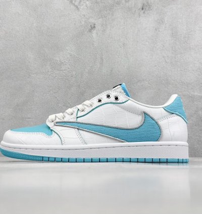 220 Travis Scott x Fragment x Air Jordan 1 Low TS joint inverted hook low-top sn