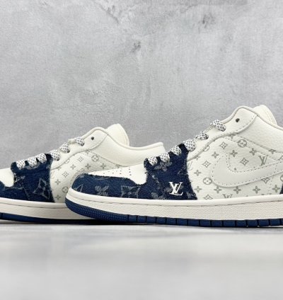 280 LV x Air Jordan 1 Low Denim Blue SJ9950-003 -
