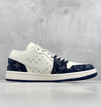 280 LV x Air Jordan 1 Low Denim Blue SJ9950-003 -
