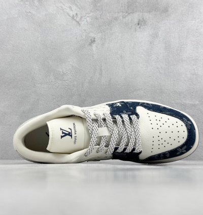 280 LV x Air Jordan 1 Low Denim Blue SJ9950-003 -