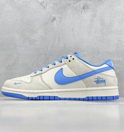 300 Stussy x Nike Dunk Low Stussy Blue Pig Eight DQ1098-371 -
