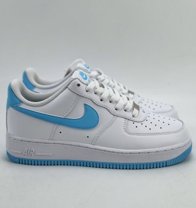 200 Nike Air Force 1 Low 07 University Blue White Blue FQ4296-100 -