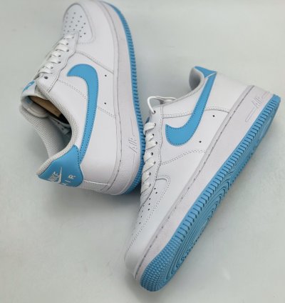 200 Nike Air Force 1 Low 07 University Blue White Blue FQ4296-100 -