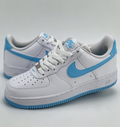 200 Nike Air Force 1 Low 07 University Blue White Blue FQ4296-100 -