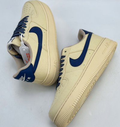 200 Nike Air Force 1 Low 07 3M canvas cream yellow 315122-109 - Putian high imit