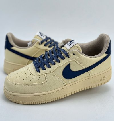 200 Nike Air Force 1 Low 07 3M canvas cream yellow 315122-109 - Putian high imit