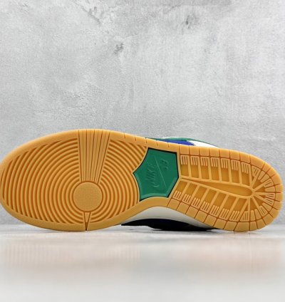 220 ST version of NIKE SB Dunk Low blue rice green HF3704-001 -