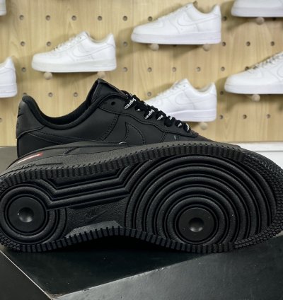 160 Supreme x Nike Air Force 1'07 LowBlack Air Force One Sneakers Leather Black