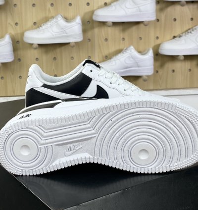 200 Nike By You Air Force 1'07 Low Retro SP Air Force One Sneakers Black and Whi