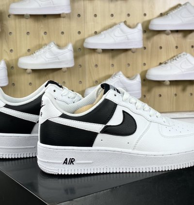 200 Nike By You Air Force 1'07 Low Retro SP Air Force One Sneakers Black and Whi