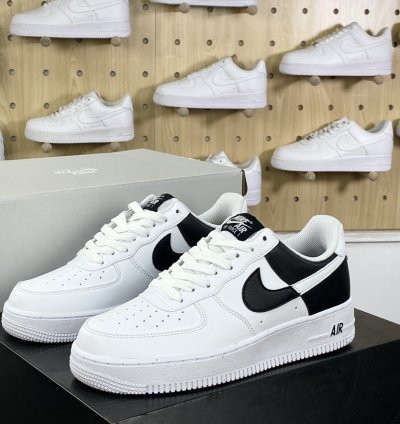 200 Nike By You Air Force 1'07 Low Retro SP Air Force One Sneakers Black and Whi
