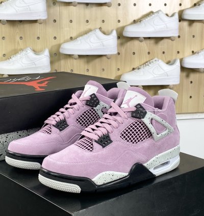 380 Nike Wmns Air Jordan 4 Retro Orchid Michael Jordan AJ4 mid-top basketball sh