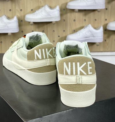 140 Nike Blazer 77 Low JumboWhiteOlive Green1977 Blazers Sneakers Leather Mint G