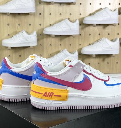 200 Nike WMNS Air Force 1 Shadow Beige Pale Ivory Air Force One Sneakers Splicin