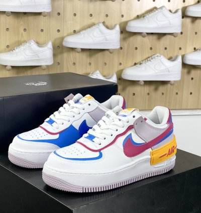 200 Nike WMNS Air Force 1 Shadow Beige Pale Ivory Air Force One Sneakers Splicin