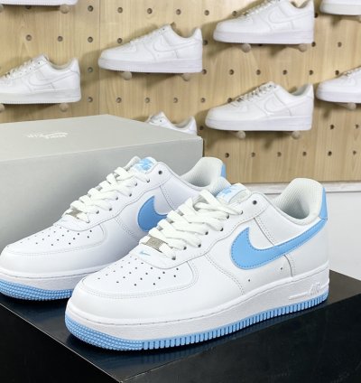 200 Nike Air Force 1'07 LowWhiteBlack Air Force One Classic Low-top Sneakers Lea