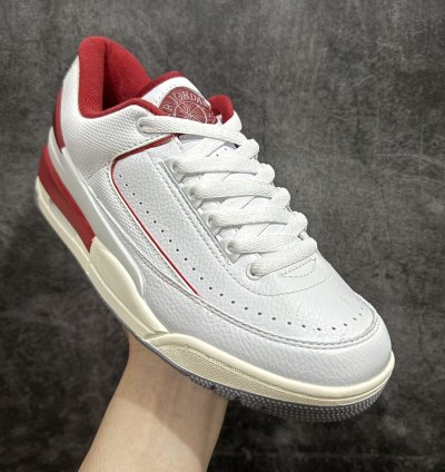 240 Air Jordan 23 Retro AJ23 Joe 23 white and red low-top basketball shoes FD038