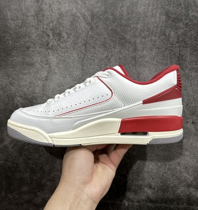 240 Air Jordan 23 Retro AJ23 Joe 23 white and red low-top basketball shoes FD038